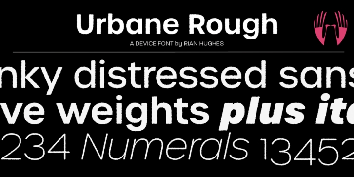 Urbane Rough font preview
