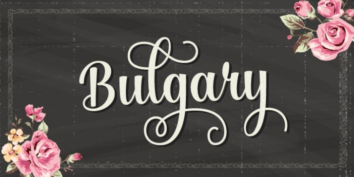 Bulgary font preview