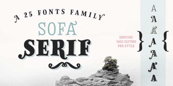 Sofa Serif Hand font preview
