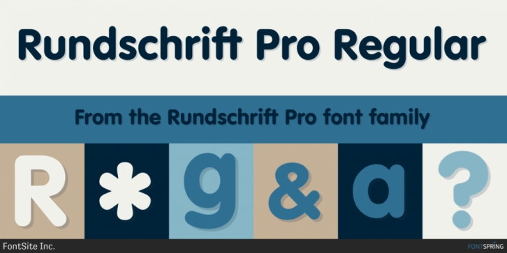 Rundschrift Pro font preview