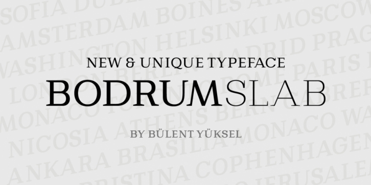 Bodrum Slab font preview