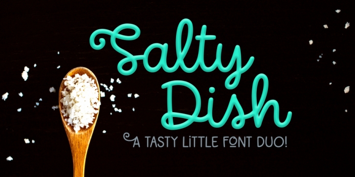Salty Dish font preview