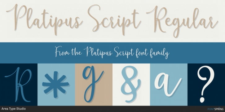Platipus Script font preview