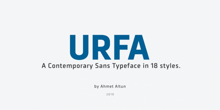 Urfa Font Family font preview