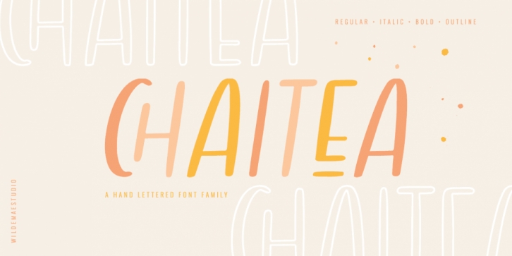 Chaitea Font Family font preview