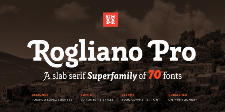Rogliano Pro font preview