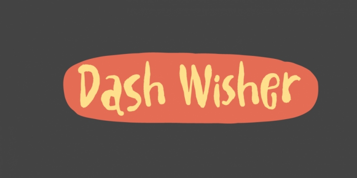Dash Wisher font preview