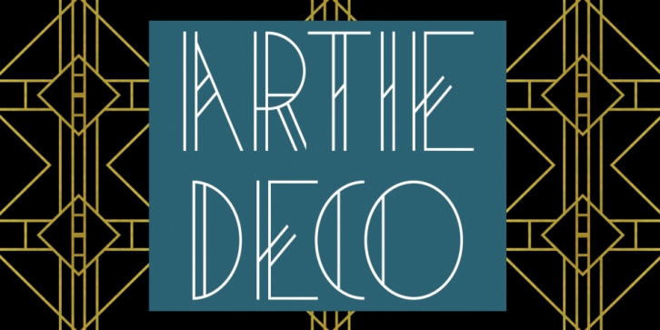 Artie Deco font preview