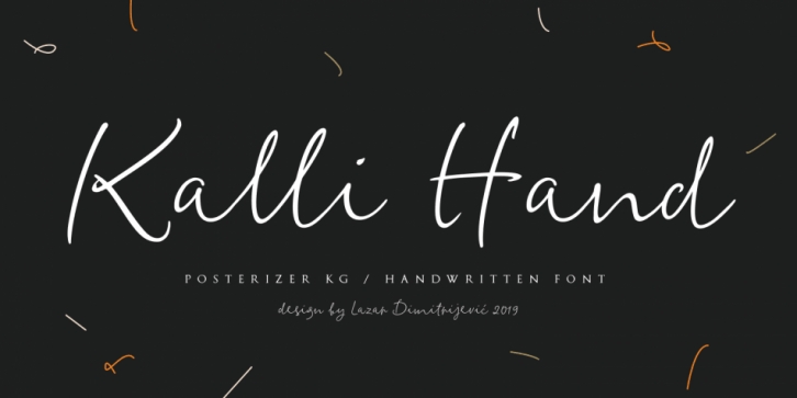 Kalli Hand font preview