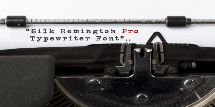 Silk Remington PRO font preview