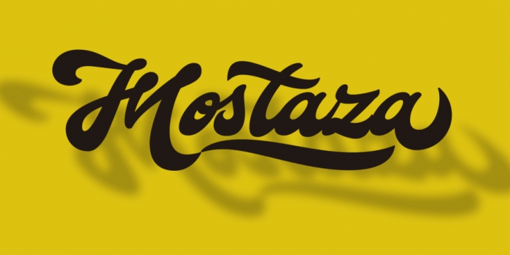 Mostaza font preview