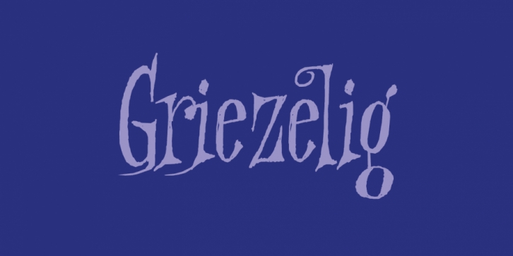 Griezelig font preview