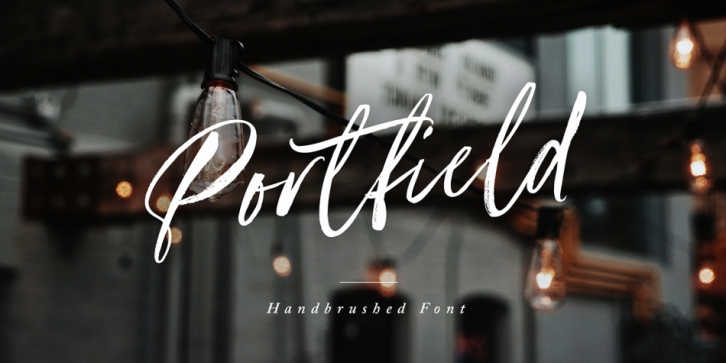 Portfield font preview