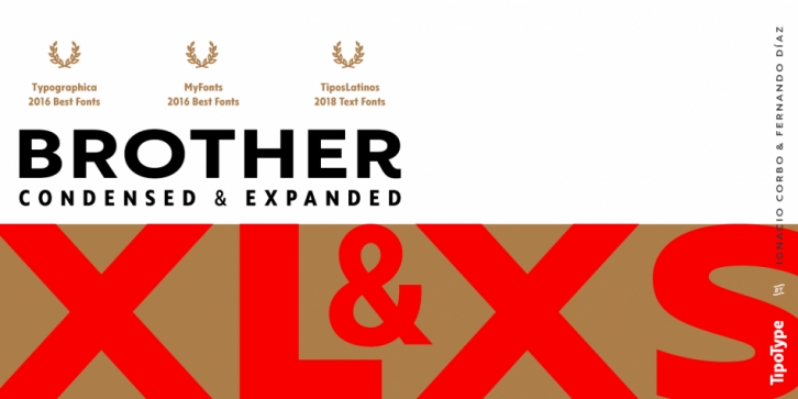 Brother XL&XS font preview