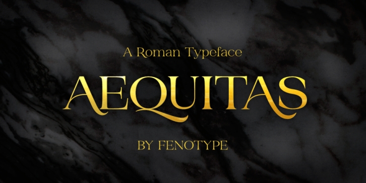 Aequitas font preview