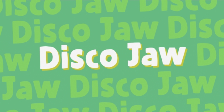 Disco Jaw font preview