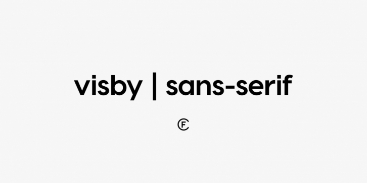 Visby CF font preview