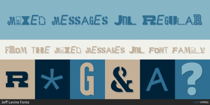 Mixed Messages JNL font preview