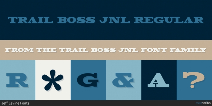 Trail Boss JNL font preview