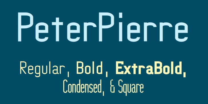PeterPierre font preview