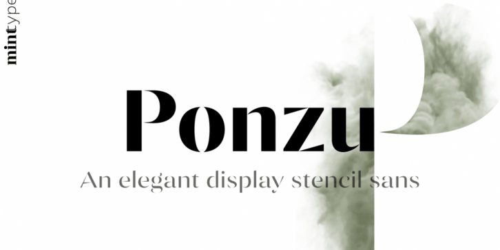 Ponzu font preview