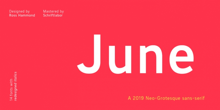 June font preview