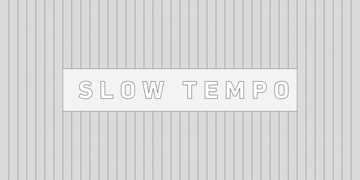 Slow Tempo font preview