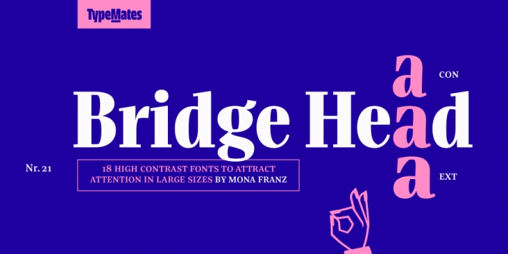 Bridge Head font preview
