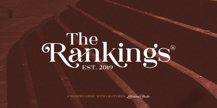 The Rankings font preview