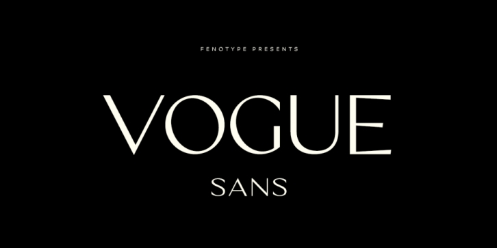 Vogue Sans font preview