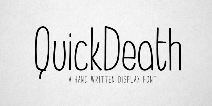 QuickDeath font preview