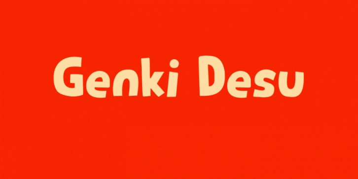 Genki Desu font preview