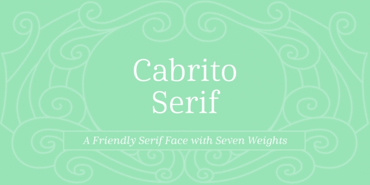 Cabrito Serif font preview