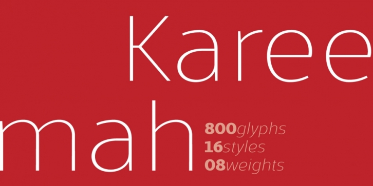 Kareemah font preview
