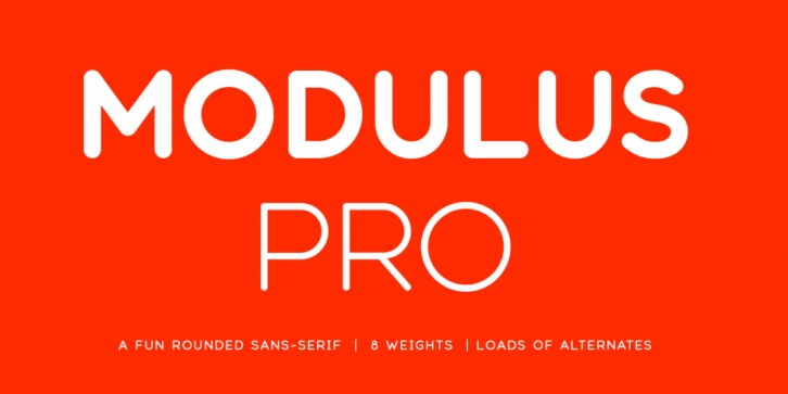 Modulus Pro font preview