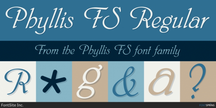 Phyllis FS font preview