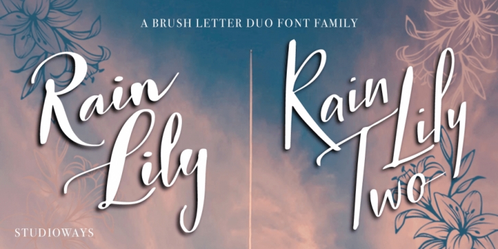 Rain Lily font preview