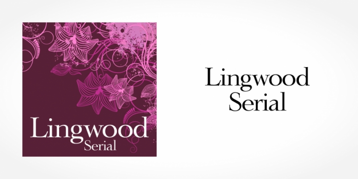 Lingwood Serial font preview