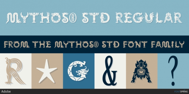 Mythos Std font preview