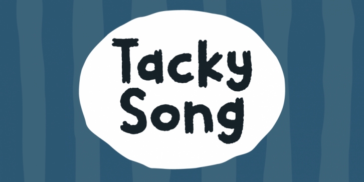 Tacky Song font preview