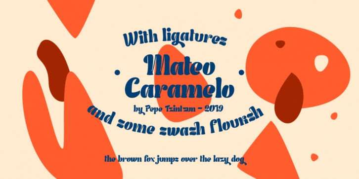 Mateo Caramelo font preview