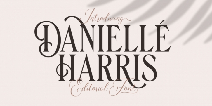 Danielle Harris font preview