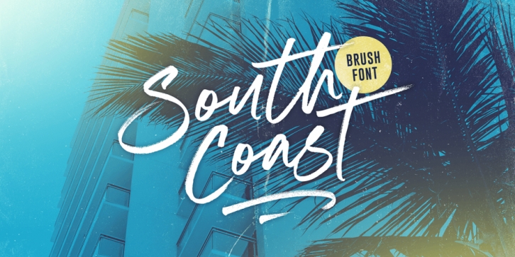 South Coast Brush Font font preview