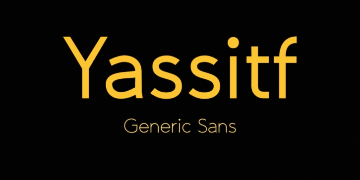 Yassitf font preview