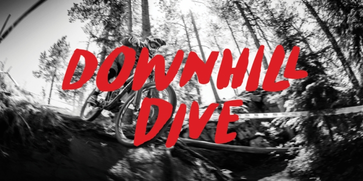 Downhill Dive font preview