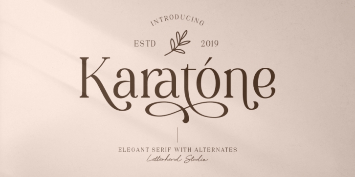 Karatone font preview