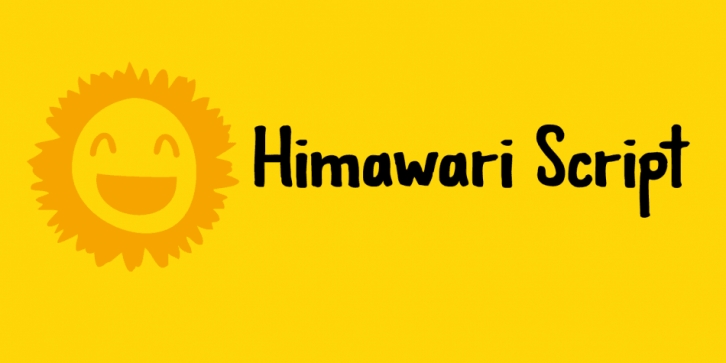 Himawari Script font preview