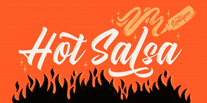 Hot Salsa font preview