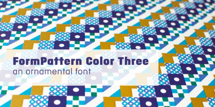 FormPattern Color Three font preview