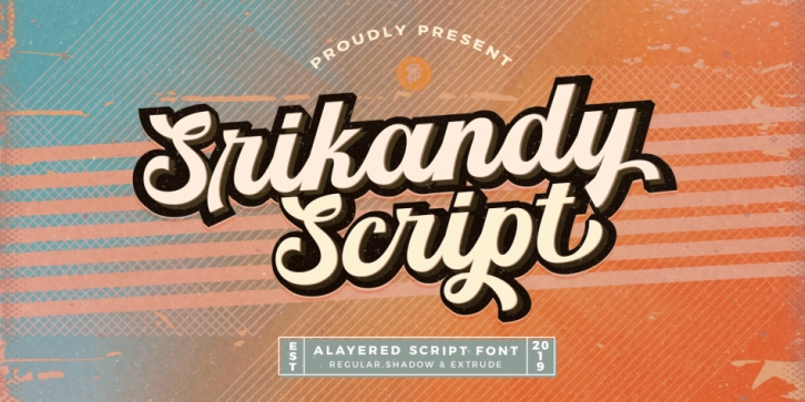 Srikandy Script font preview